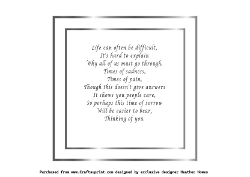 sympathy loss of your brother insert