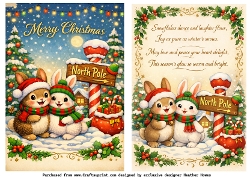 christmas rabbits