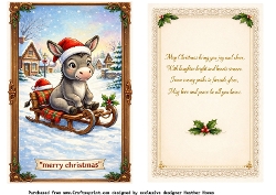 christmas donkey