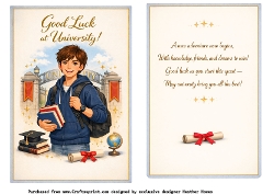 good luck at university male