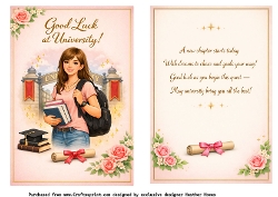 good luck at university female