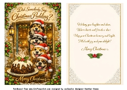 did somebody say christmas pudding dogs