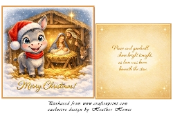 donkey and manger