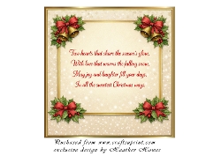 special couple at christmas insert