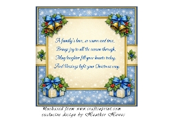 family christmas insert