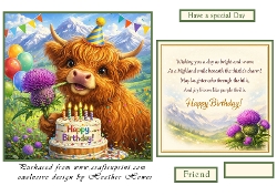highland coo birthday