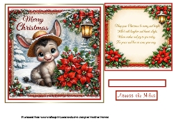 donkey at Christmas