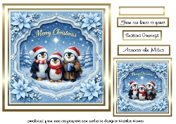merry christmas penguins