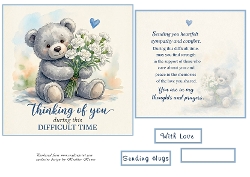 blue bear thinking of you