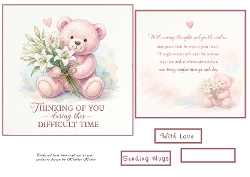 pink bear thinking of you
