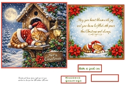 cat christmas