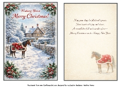 the horse at christmas