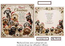 quirky dogs at christmas