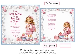 first day at school girl 1