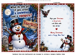  snowman joke card