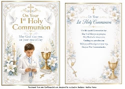 boy 1st holy communion