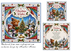 embossed framed coo and carol singers
