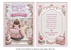 first day at school girl