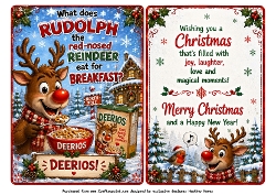 what does rudolph have for breakfast ?