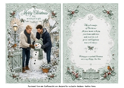 male couple christmas