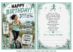 happy birthday female runner
