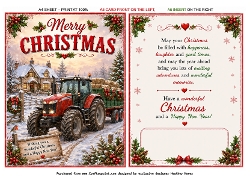 christmas tractor