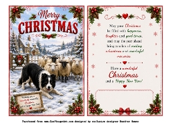 christmas collie dog