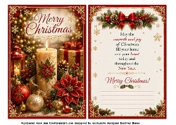 christmas candle red