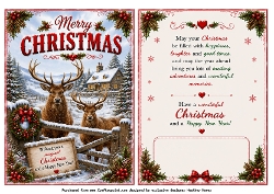 christmas stags