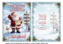 what do you call santa at the south pole?