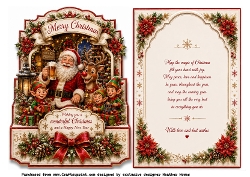 merry christmas Santa shaped