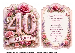 40th birthday floral