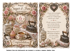 6 years sugar and iron anniversary