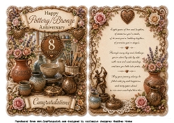 8 years pottery/bronze anniversary