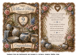9 years willow& pottery anniversary