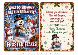 what do snowmen eat for break fast?