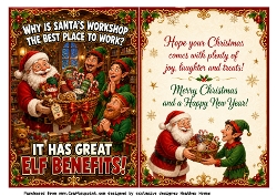 why is santas workshop the best place to work?