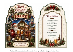 shaped christmas beer fest