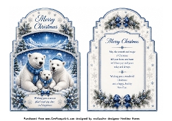 shaped christmas polar bears