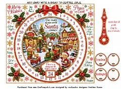 advent clock cards teddy town