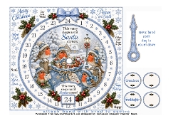 more robins advent clock calendar