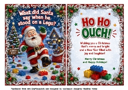 what did santa say when he stood on lego