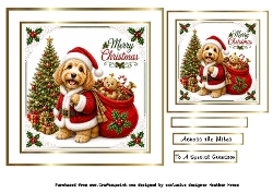 christmas friends cockapoo