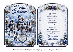 penguins penny farthing