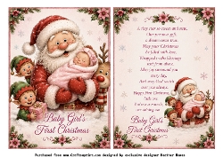 babys 1st christmas santa