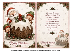 santa christmas pud