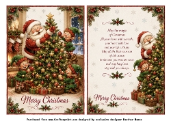 santa christmas tree