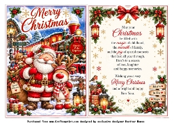 santa loves a train