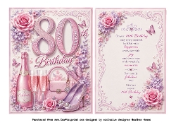 80th birthday pink