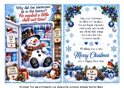 why did the snowman sit in the freezer